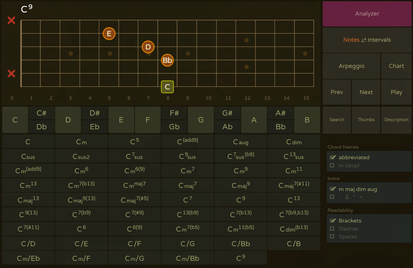 Chord Player - Online Chord Progression Generator
